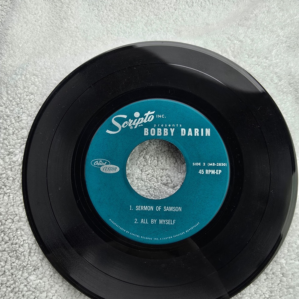 Bobby Darin Scripto Inc Presents 45 RPM EP‎ Vinyl Record MB-2849 MB-2850 Capitol